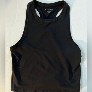 Athleta black cropped tank
